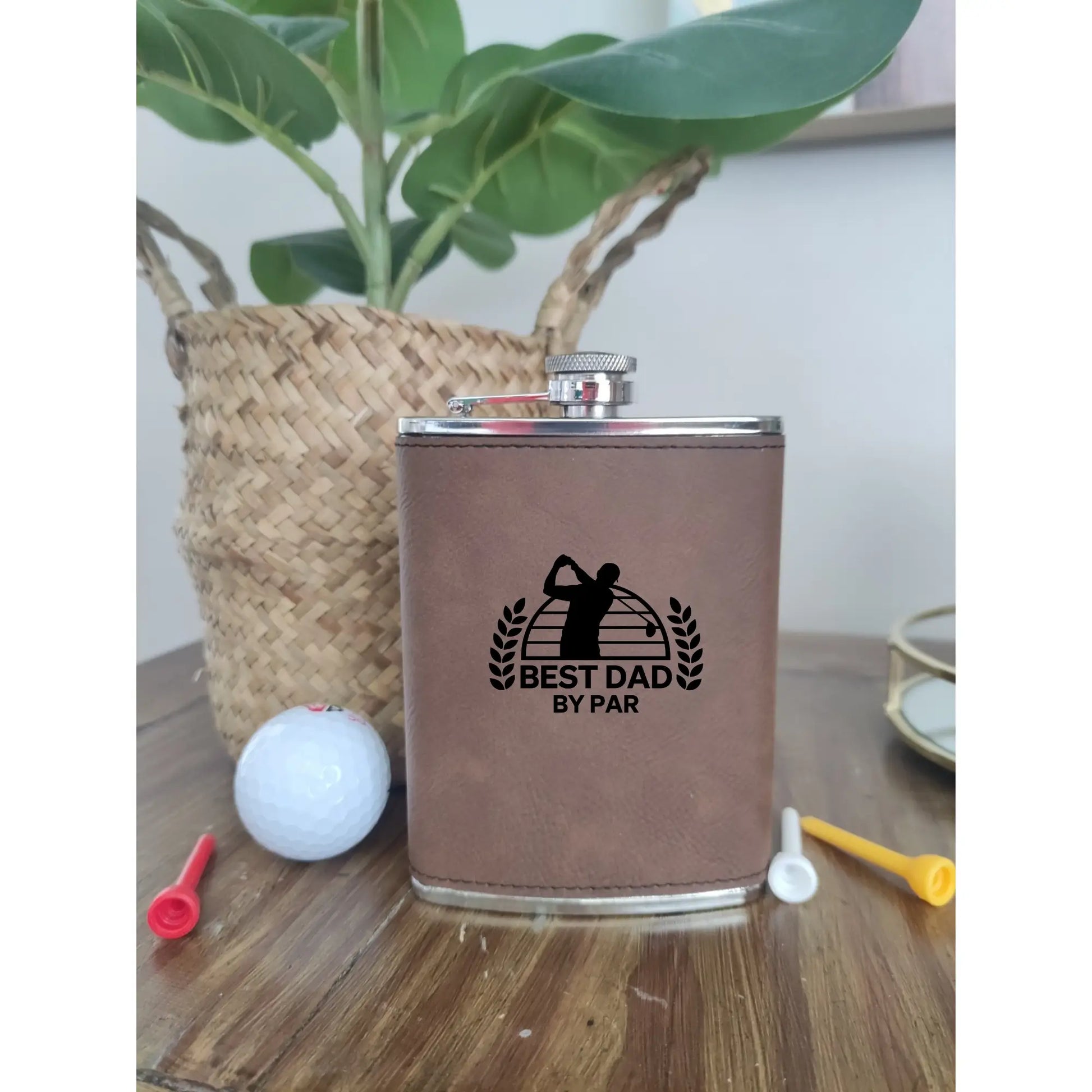 Personalised Hip Flask for Golfers