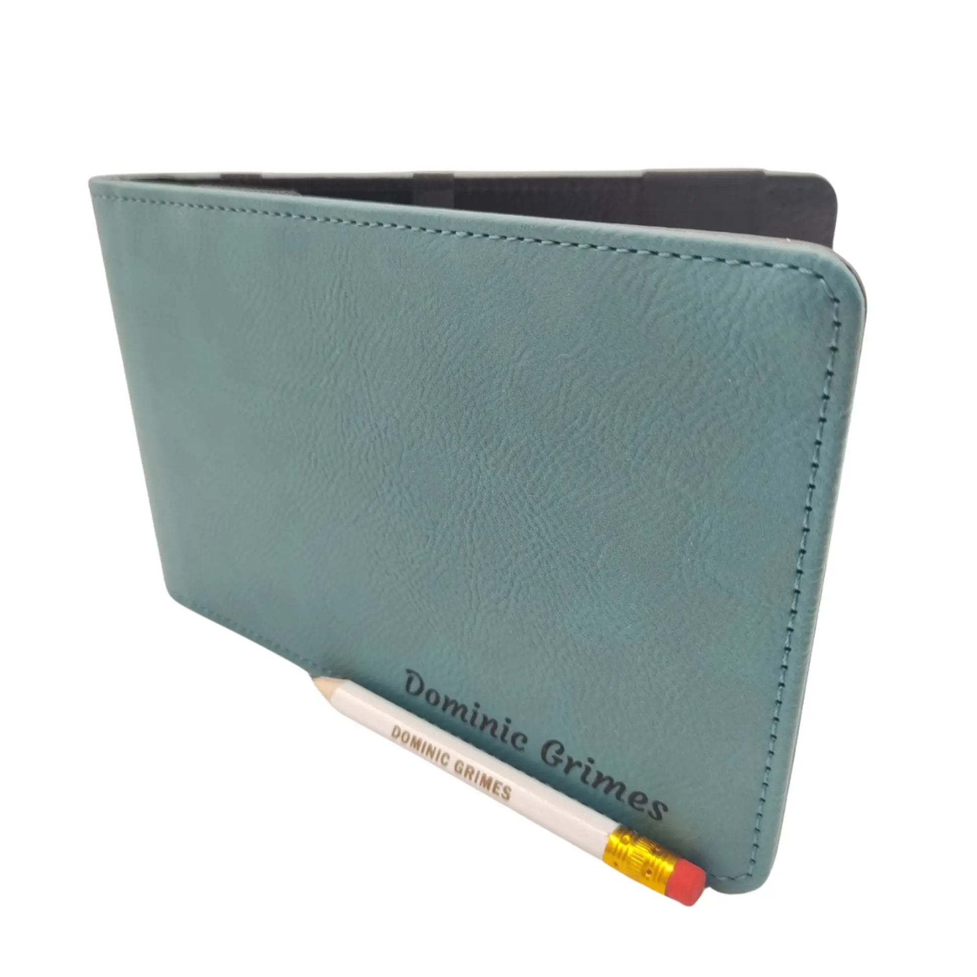 Custom Golf Scorecard Holder | Teal | Matching Pencil