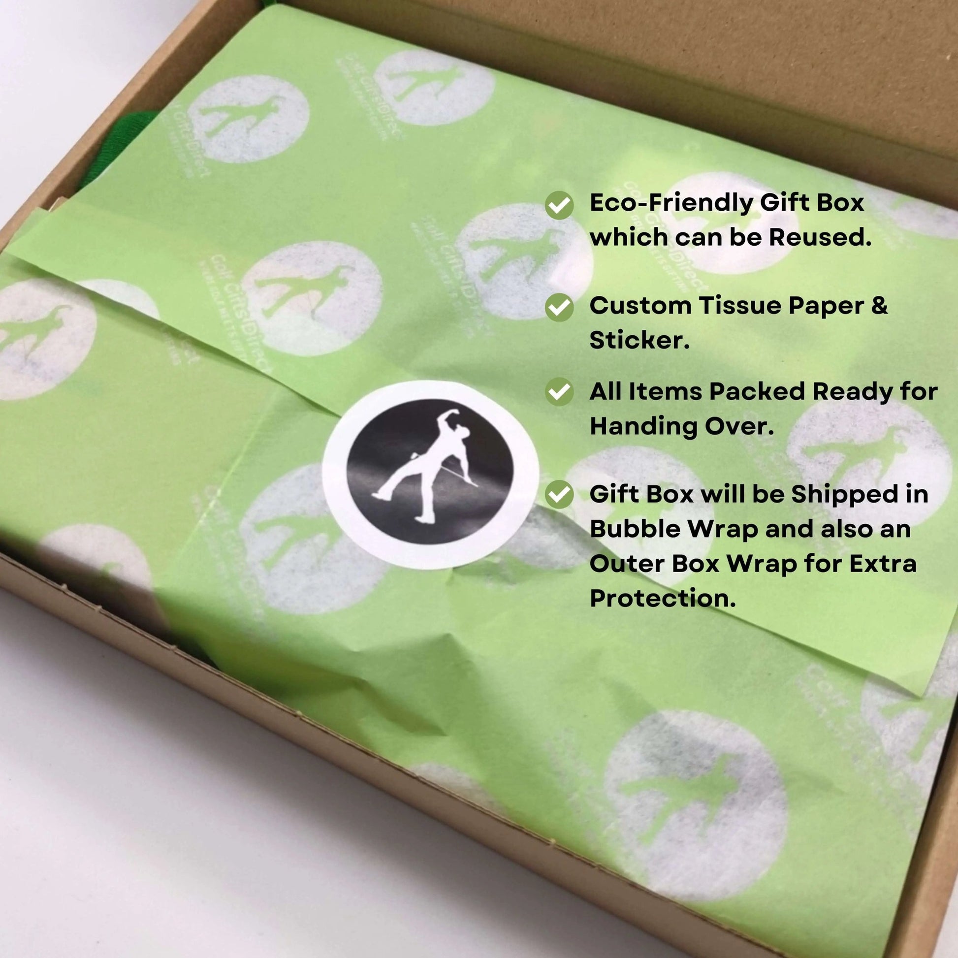 Golf Gifts For Women - Queen of The Green Gift Box - Purple Sock Edition - Golf Gifts Direct