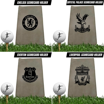 Football Team Scorecard Holders Golf with Matching Pencil