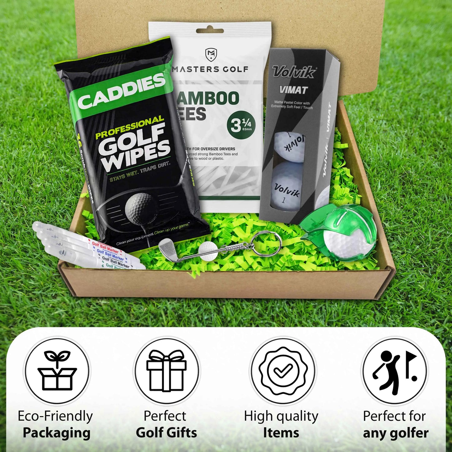 Golf Gift Set: The Golfers Survival Kit (Ready to Gift!) 6 Must-Haves for the Modern Golfer | Suitable For All Golfers | Ready To Hand Over