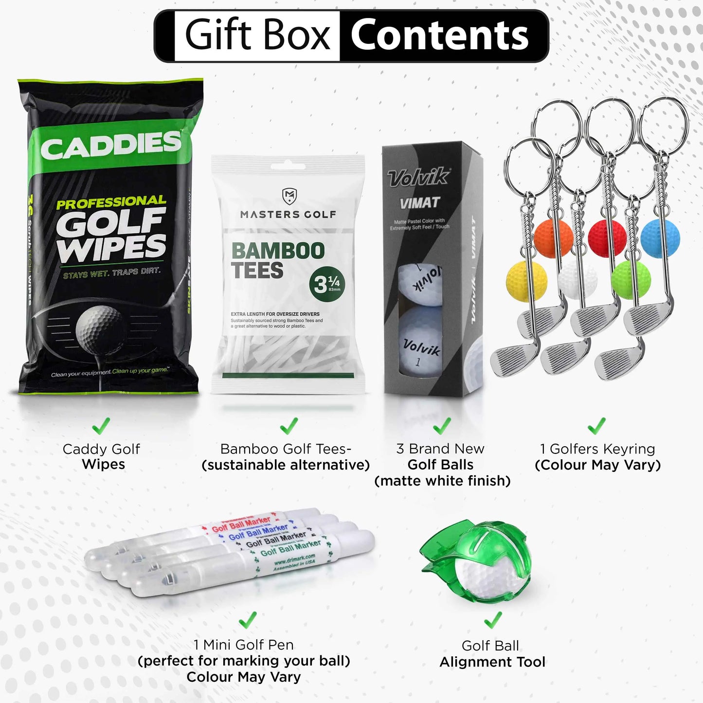 Golf Gift Set: The Golfers Survival Kit (Ready to Gift!) 6 Must-Haves for the Modern Golfer | Suitable For All Golfers | Ready To Hand Over