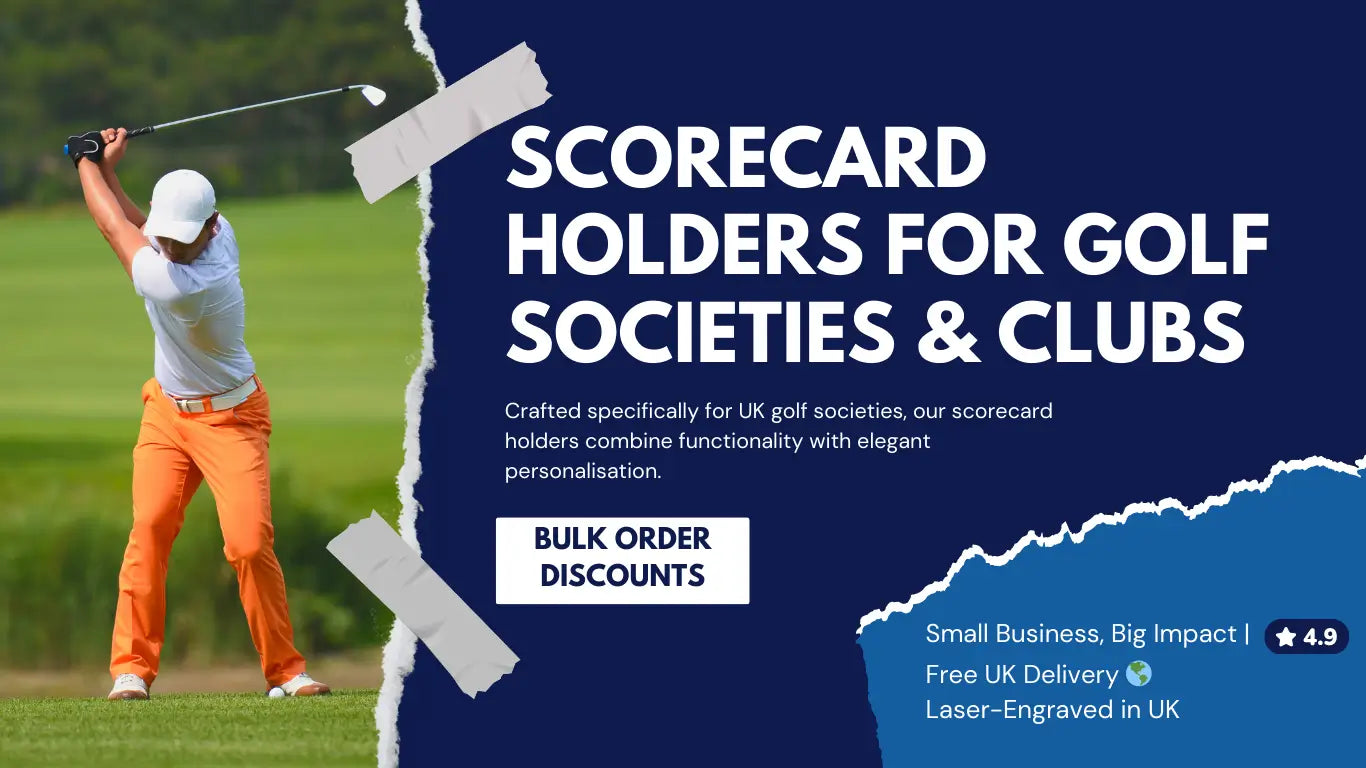 Golf Society Leather Scorecard Holders | Bulk Orders UK
