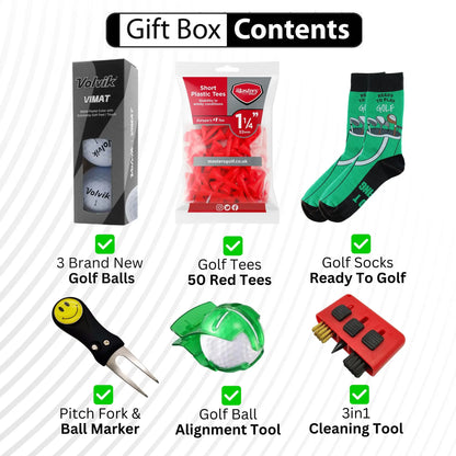 Mens Golf Gift Set (7 Premium Items) Perfect Gift For Any Golfer