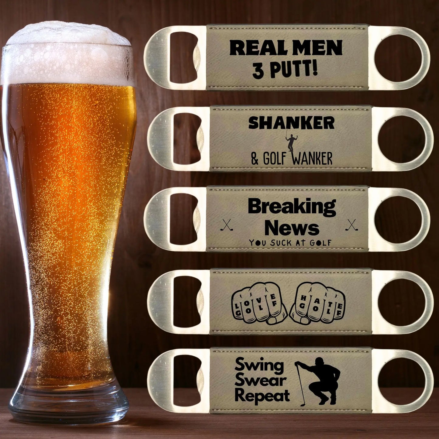 Personalised Bottle Opener For Golfers