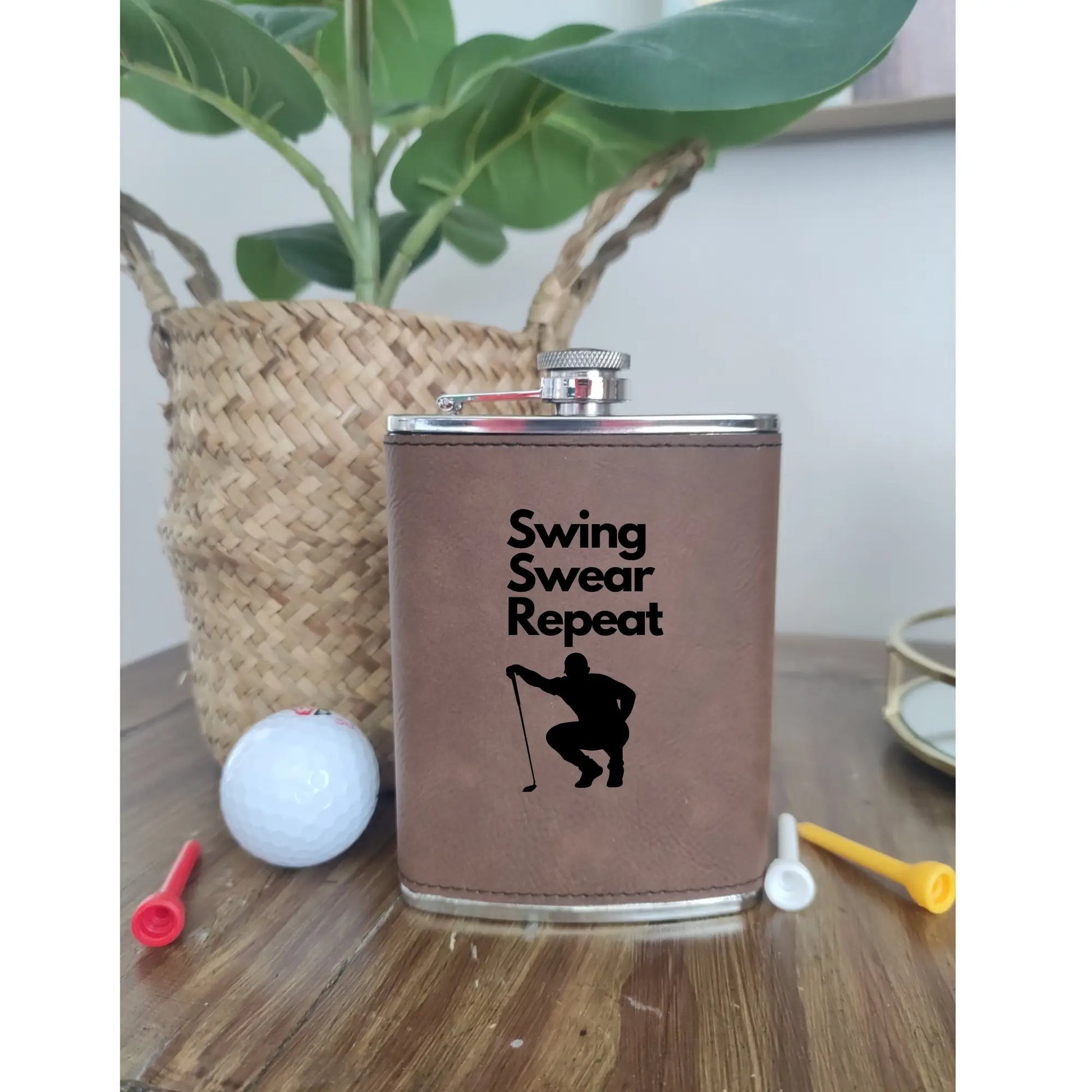 Personalised Hip Flask for Golfers