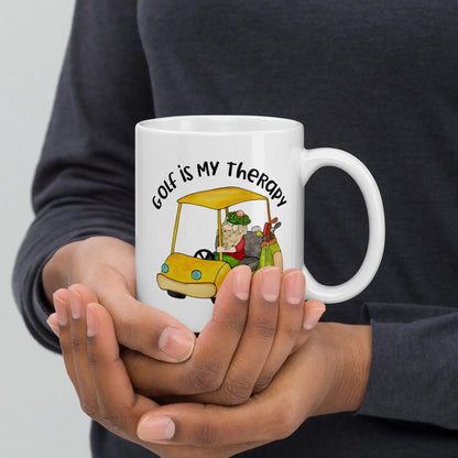 Novelty Golf Mug - Golf Is My Therapy Mug - 11oz