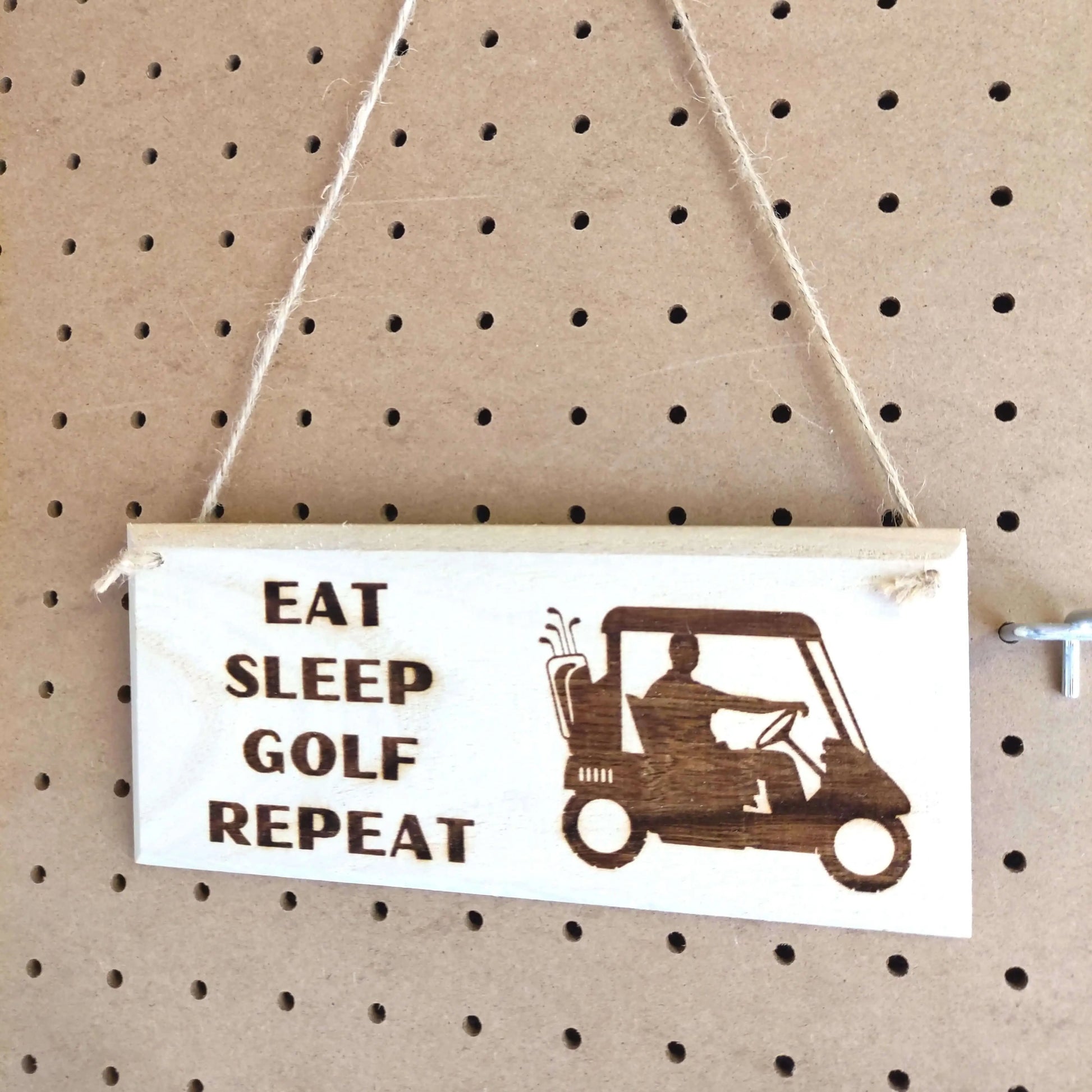 Funny Golf Sign | Eat Sleep Golf Repeat - Golf Gifts Direct UK