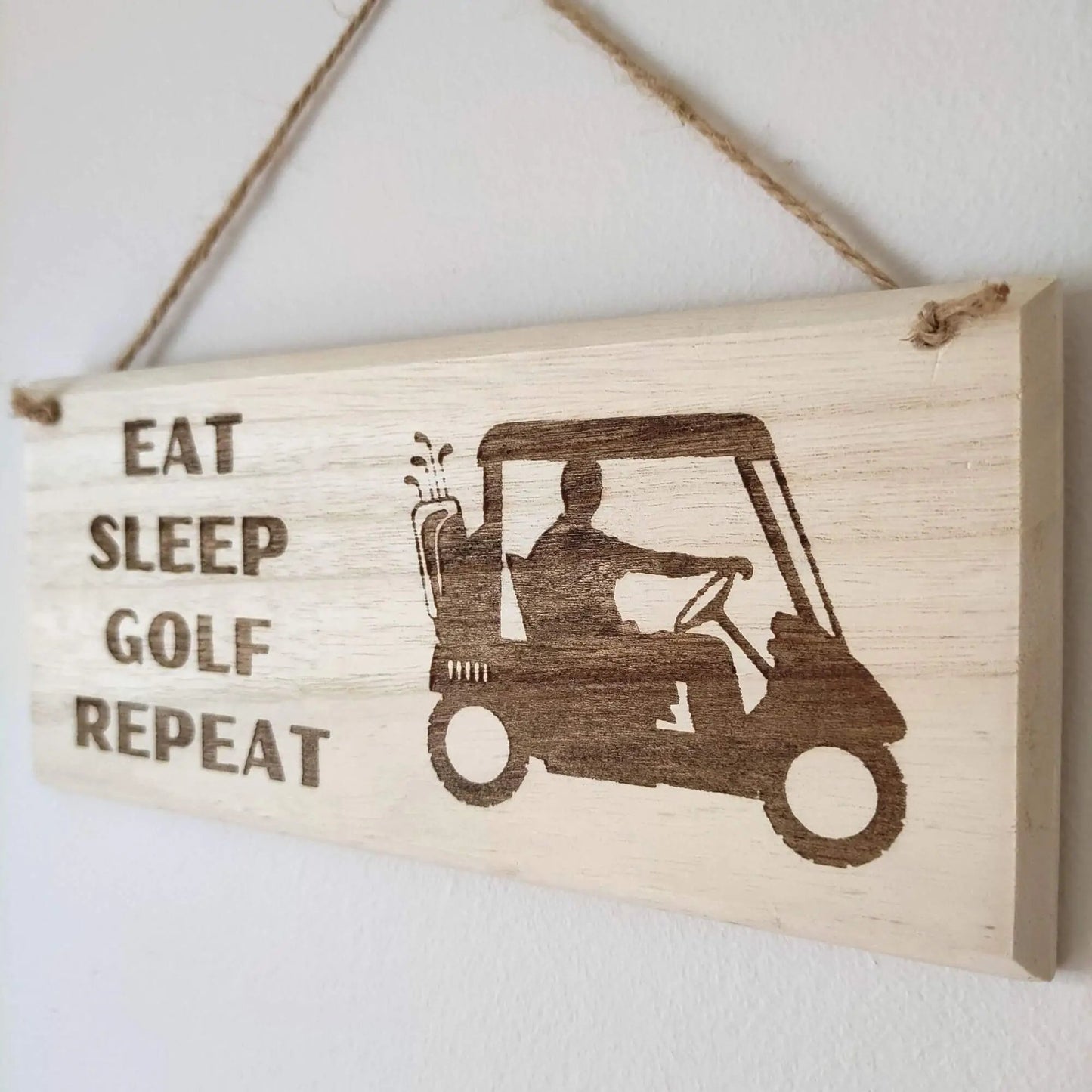 Funny Golf Sign | Eat Sleep Golf Repeat - Golf Gifts Direct UK